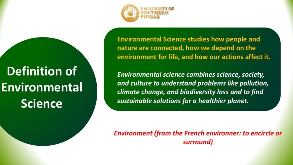 68/25 Lecture 3A Understanding the Importance of Studying the Environment - Introduction Environmental Science