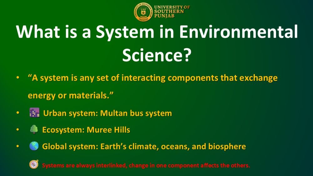 69/25 Lecture 3B - Systems, Human–Environment Interaction, and Sustainable Living